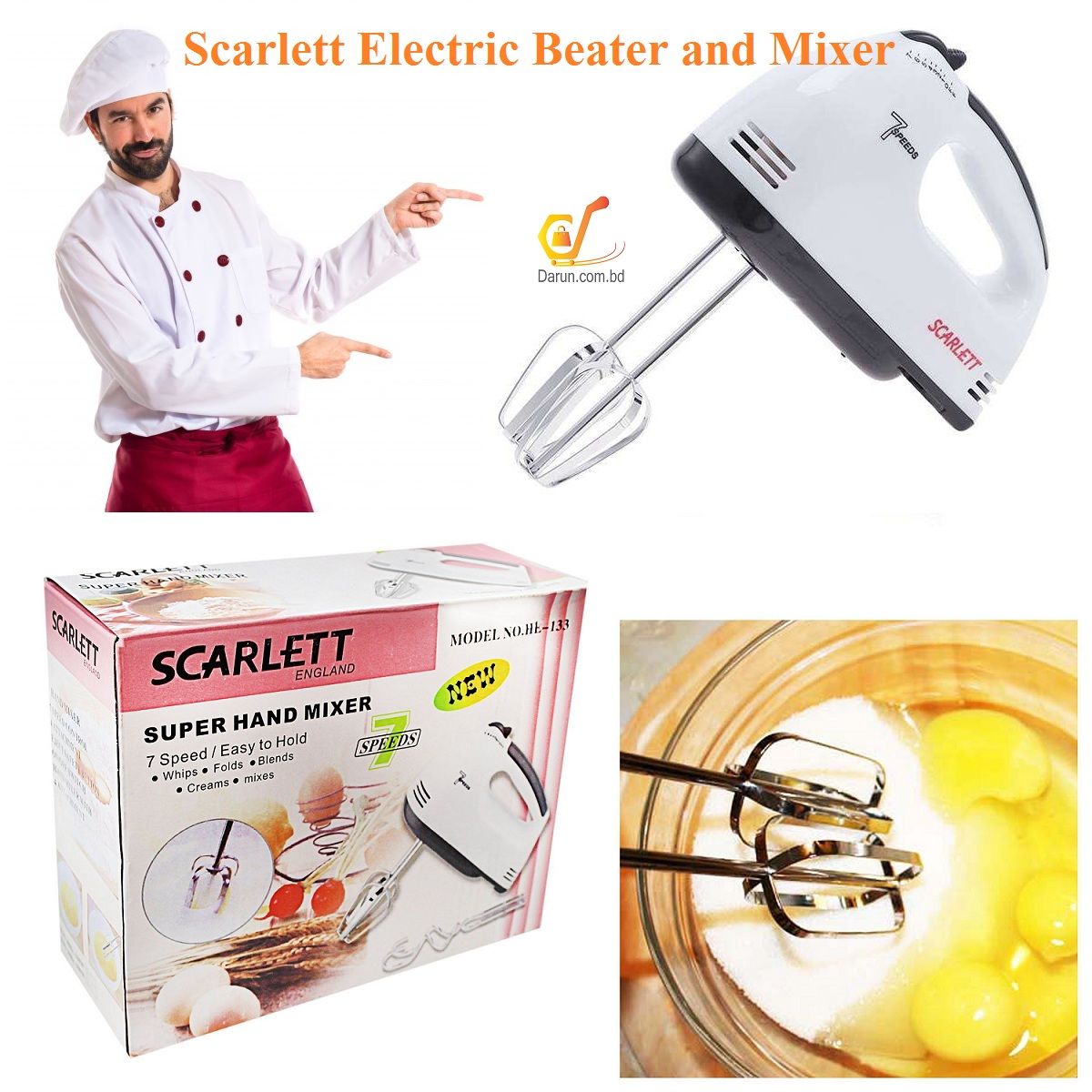 Picture of Fast Blend & Mix – SCARLETT HE-133 | MNK SHOP (White)