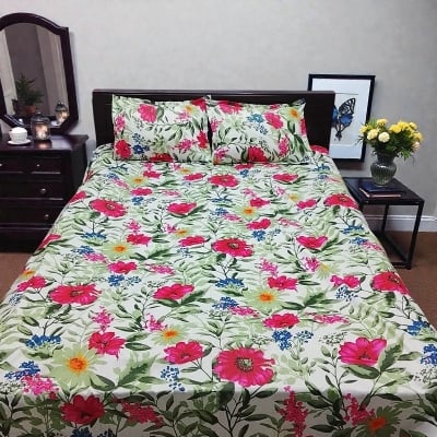 Picture of Premium Cotton Printed Bedsheet King Size Soft Comfortable Bedroom Use - 1767518996_L_12