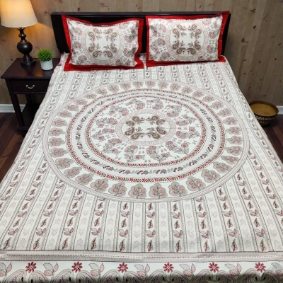 Picture of Premium Cotton Printed Bedsheet King Size Soft Comfortable Bedroom Use - 1769065911_L_16