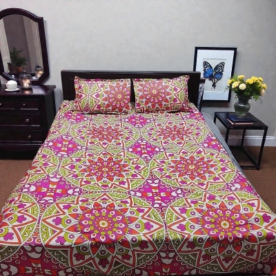 Picture of Premium Cotton Printed Bedsheet King Size Soft Comfortable Bedroom Use - 1767519194_L_9