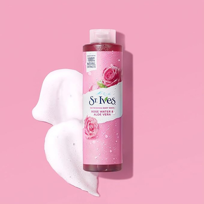 Picture of ST.IVES  SHOWER GEL 450ML ROSE WATER & ALOE VERA