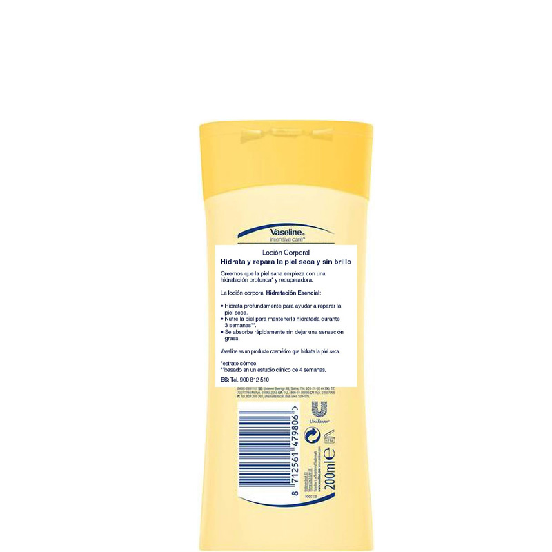 Picture of VASELINE BODY LOTION 200ML ESSNTIAL HEALING LOTION