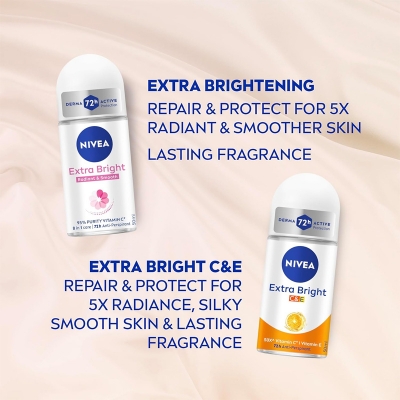 Picture of NIVEA ROLL ON 50ML BRIGHTENING HAPPY SHAVE 