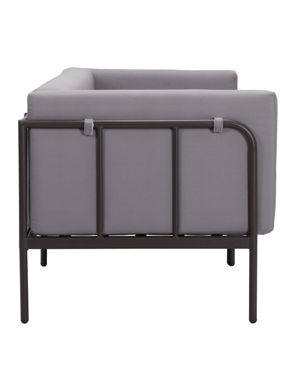 Picture of Minimax Sofa Brown 72.8 W x 30.7 D x 27.6 H (in) Grey