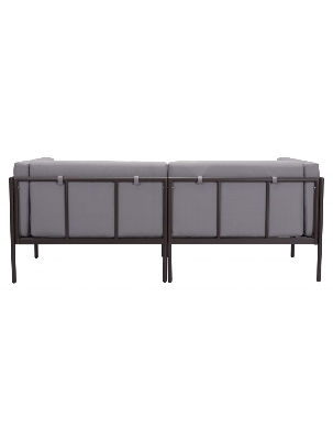 Picture of Minimax Sofa Brown 72.8 W x 30.7 D x 27.6 H (in) Grey