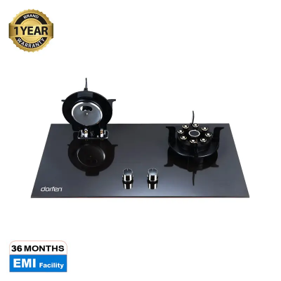 Picture of DORFEN Glass Gas Stove with 2-Burners (Foldable) - 30x17
