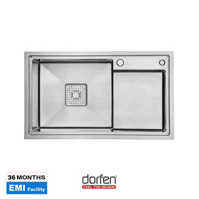 Picture of DORFEN Workstation Type Single Bowl Handmade Sink - 36x18x9