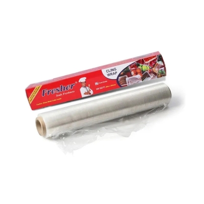 Picture of Cling Food Grade PE Vinyl Film Plastic Wrapping Paper Roll 60 meter Ideal food Wrapping paper for Keeping Food Fresh / Wrapping Roll