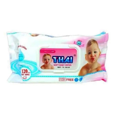 Picture of Thai Baby Wet Wipes (Pouch Pack)- 120Pcs