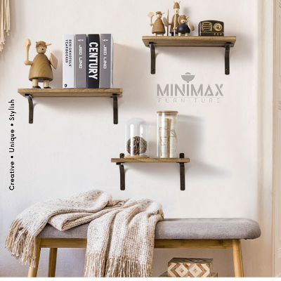 Picture of MiniMax Floating Shelves Wall Mounted (Set of 03) Black