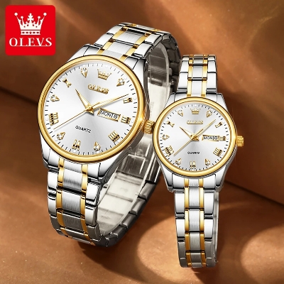 Picture of OLEVS 5563 Waterproof Stainless Steel fashionable Couple watches