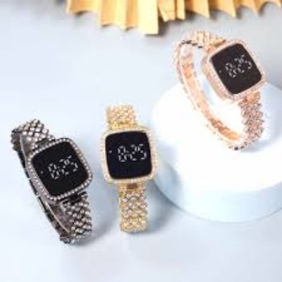Picture of Elegant Luxury Full Diamond Touch Screen Ladies Watch
