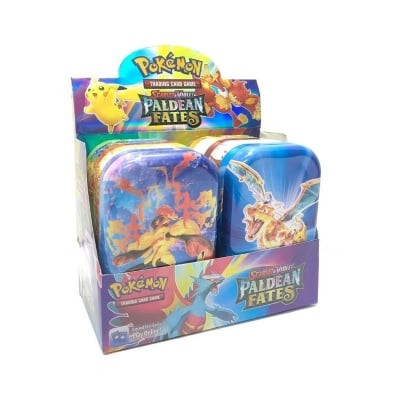 Picture of Pokemon PK180 Metal Tin Box Mastercopy - 60 Card Collection with Unique Art
