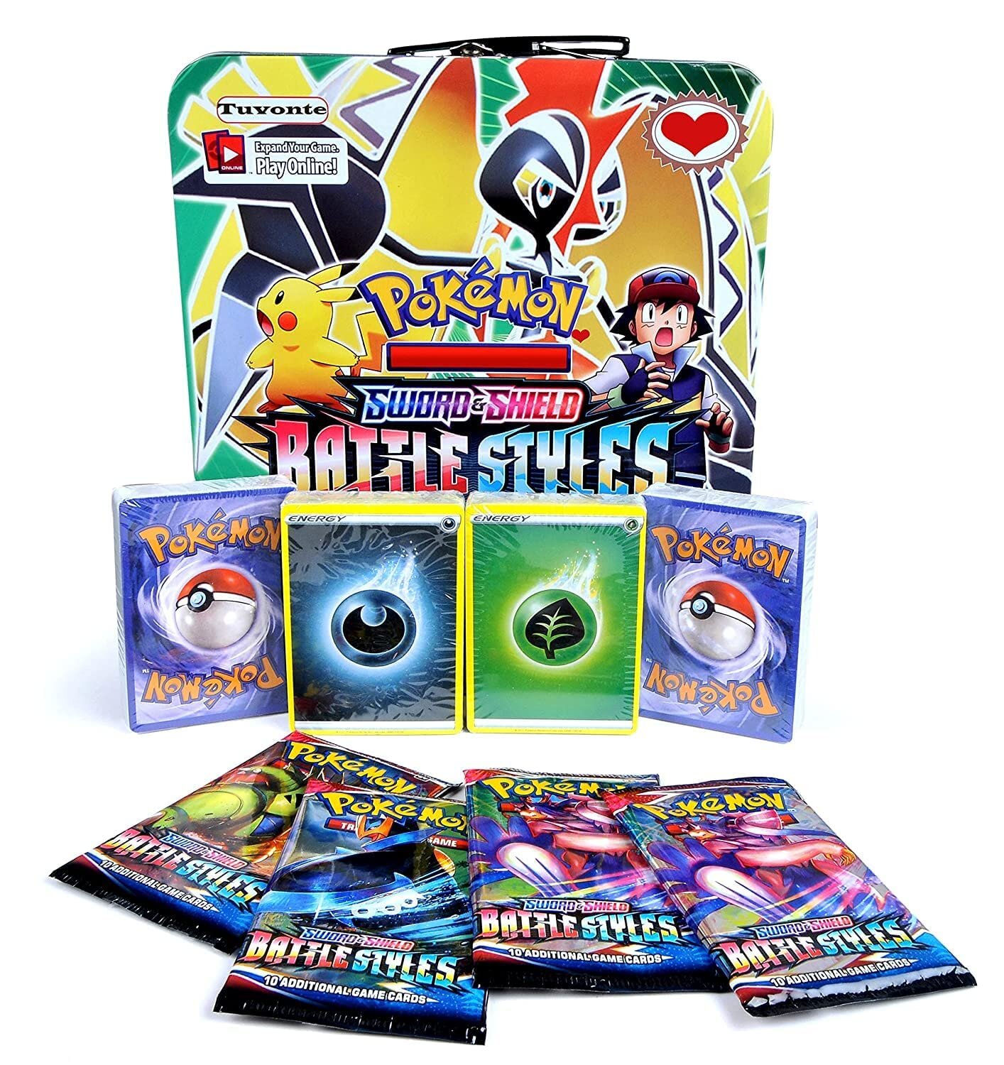 Picture of Pokemon Mega Metal Suitcase PK168 Tin Box 194 Cards