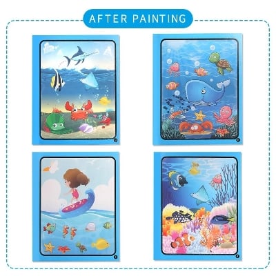 Picture of Intelligence book with Magic Water Drawing Book set (Combo)