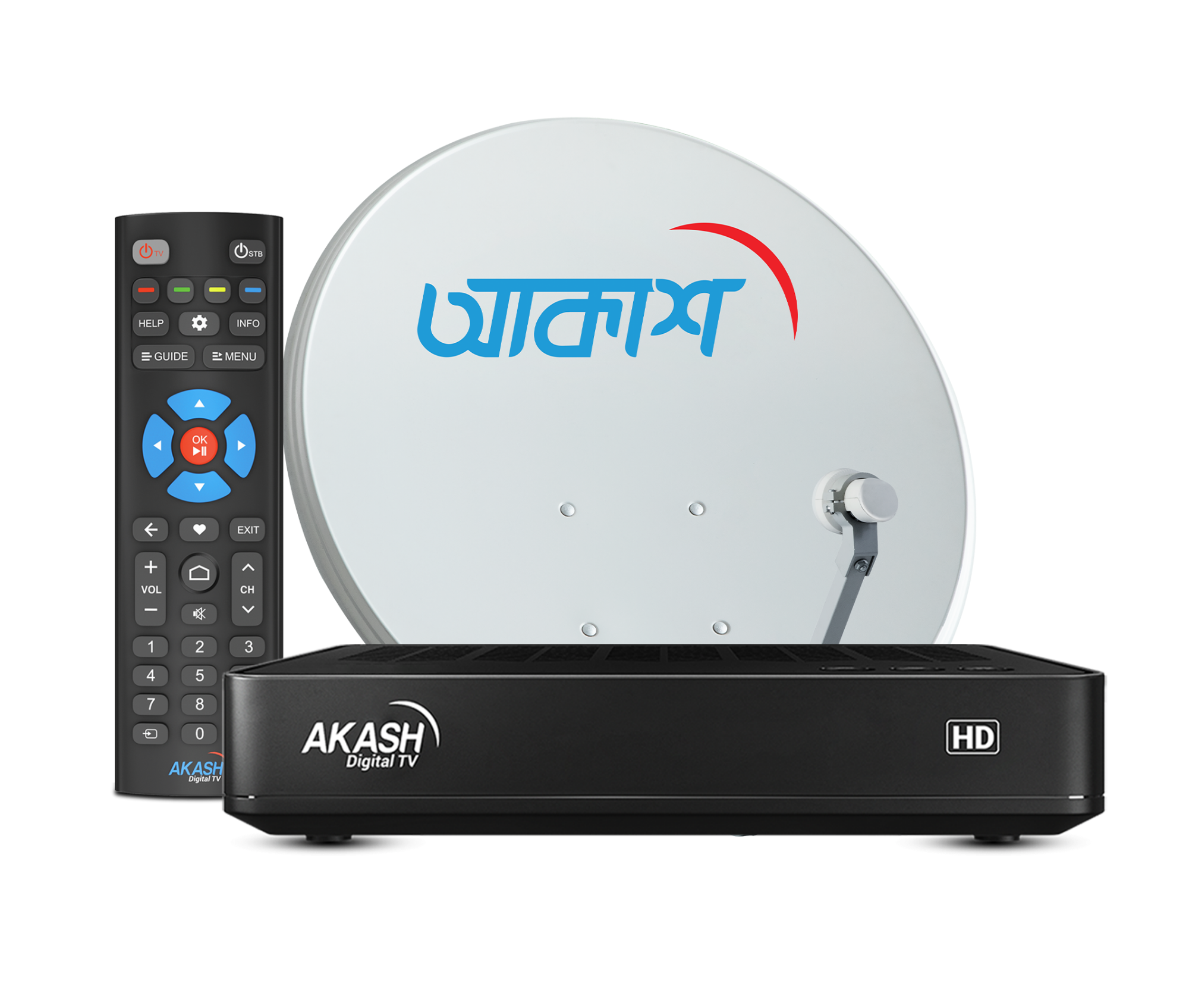 Picture of AKASH HD Connection with 6 Months Package + 1 Months Free (Total 7 Months Subscription) – Free Installation & Delivery – 60+ HD Channels