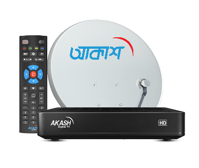 Picture of AKASH HD Connection with 6 Months Package + 1 Months Free (Total 7 Months Subscription) – Free Installation & Delivery – 60+ HD Channels