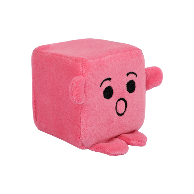 Picture of COMFY MINI EMOTION BLOCK (SURPRISED) PINK STUFFED TOY