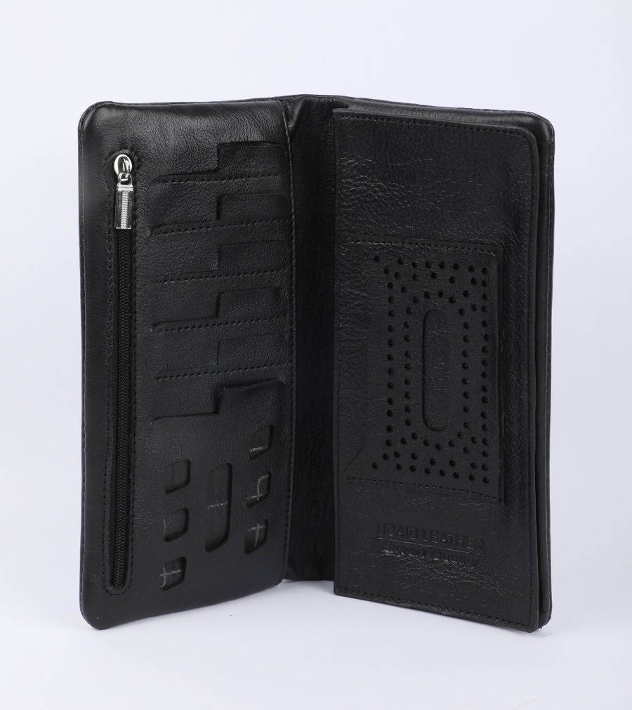 Picture of Black Executive Genuine Leather Long Wallet Genuine Leather