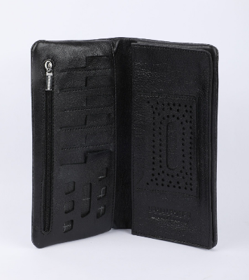 Picture of Black Executive Genuine Leather Long Wallet Genuine Leather
