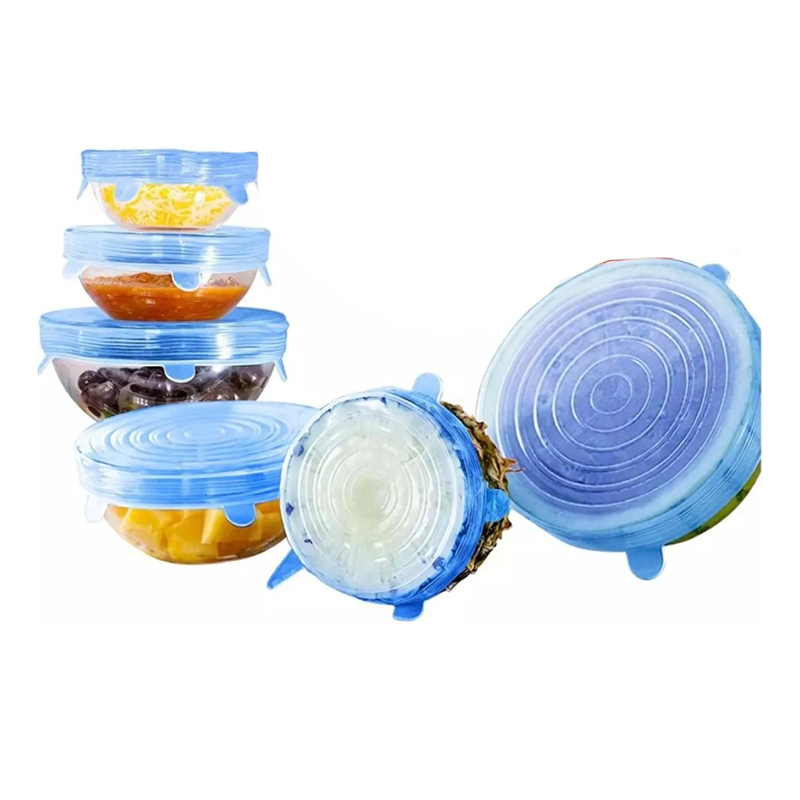 Picture of Silicon Food Cover Set of6pcs Kitchen  container jar cover