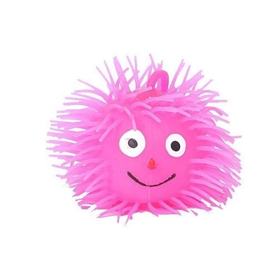 Picture of Plastic Toy With Light - Pink Plastic Toy with Light  Pink Lighting Puffer Soft Ball Rubber Soft Octopus Balls big size