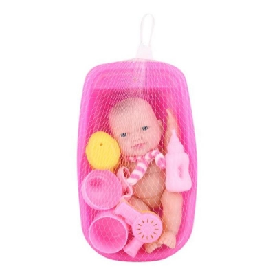 Picture of Plastic Toy Doll For Kids - Pink