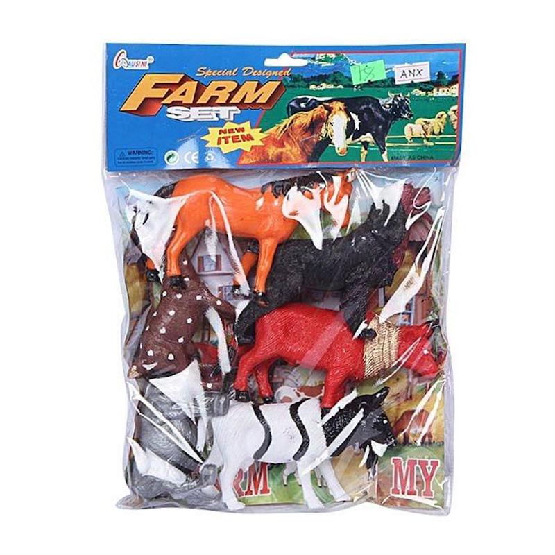 Picture of Plastic Farm kingdom Animal Toy Set - Multicolor