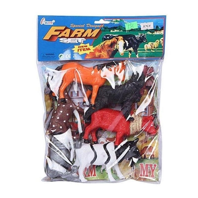 Picture of Plastic Farm kingdom Animal Toy Set - Multicolor