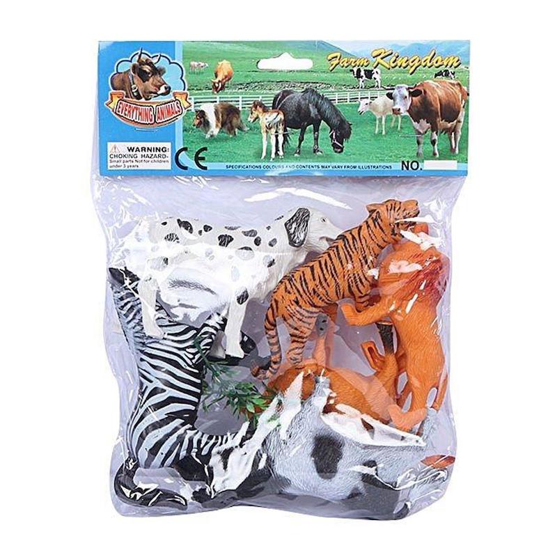 Picture of Plastic Farm kingdom Animal Toy Set - Multicolor