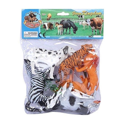 Picture of Plastic Farm kingdom Animal Toy Set - Multicolor