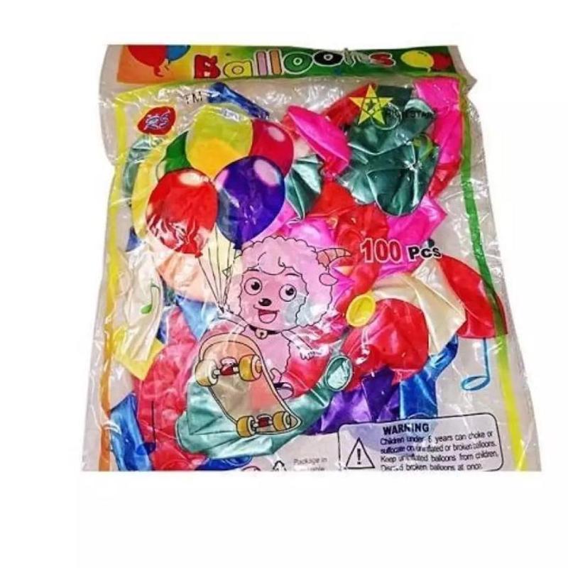 Picture of Plastic Balloon - 95pcs - Multicolor