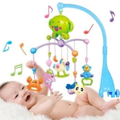 Picture of Musical Play Toy with Bed Bell- Multi Color
