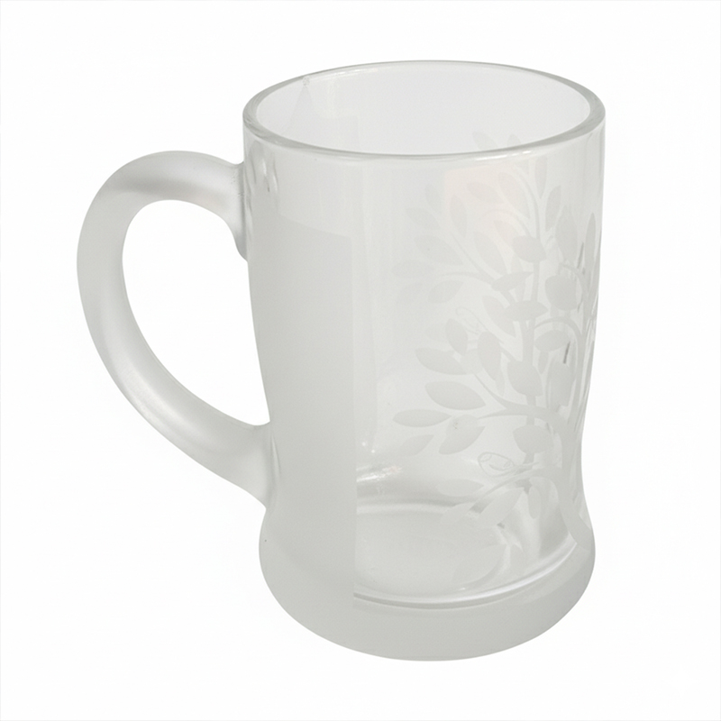 Picture of Glass Mug Printed Design forestate new model clear 1 Pcs Clear Glass Juice/Drinking/water Mug- 305ml