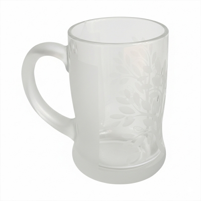 Picture of Glass Mug Printed Design forestate new model clear 1 Pcs Clear Glass Juice/Drinking/water Mug- 305ml