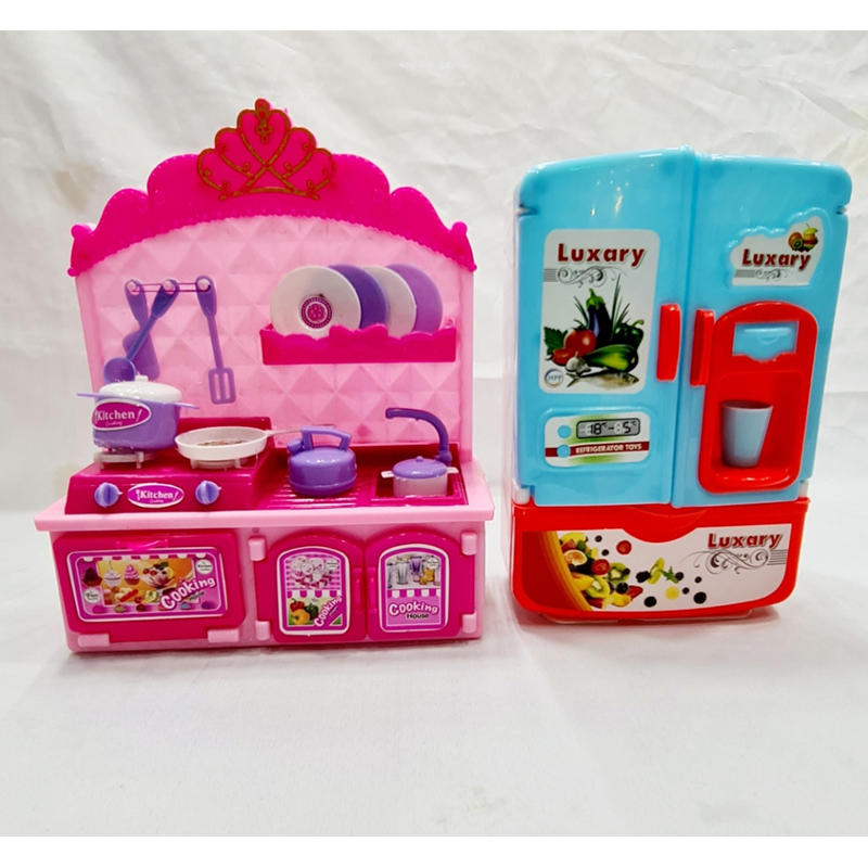 Picture of Freezer Refrigerator kitchen Happy Little Chef Kitchen Play set toy