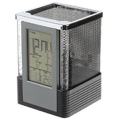 Picture of Digital Pen Holder With Digital Clock & light