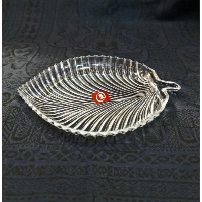 Picture of COMBO Pack  Plastic Crystal Leaf Shape tray For Decoration And Kitchenware