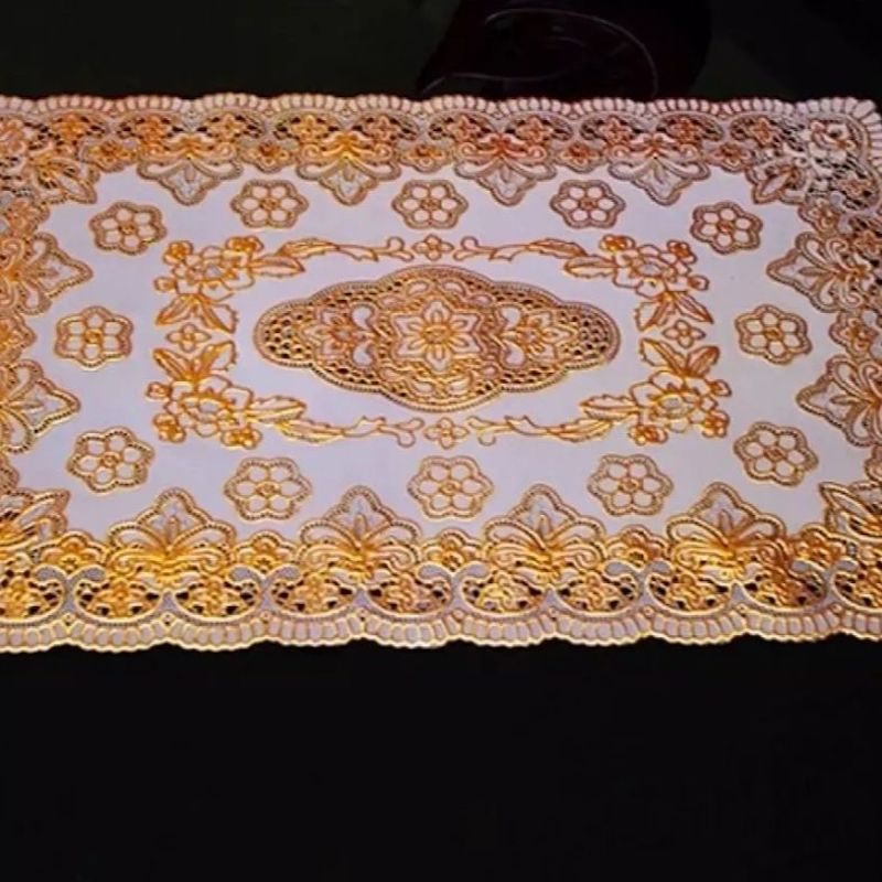 Picture of 6 pics PVC Table cloth Tea Cup Mat Golden Colour