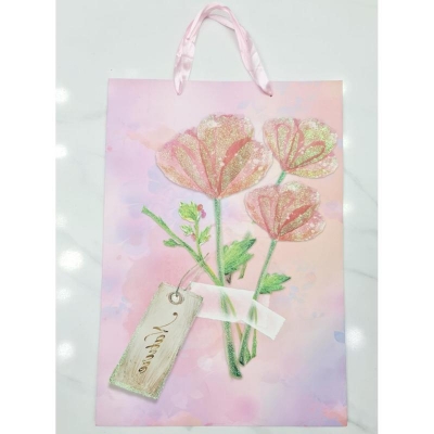 Picture of 3D Paper Gift Bag 16"x12"x4.5"birthday marriage Day valentine Day all occasion gift