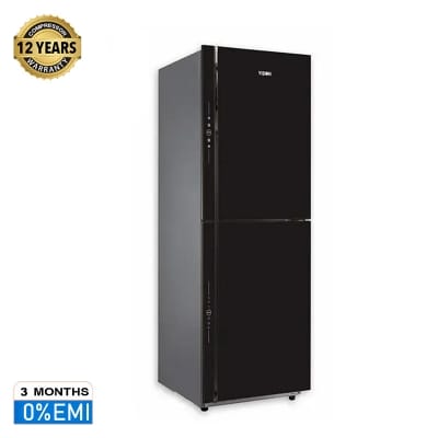 Picture of VISION Glass Door Refrigerator RE-280 Liter Black Top Mount
