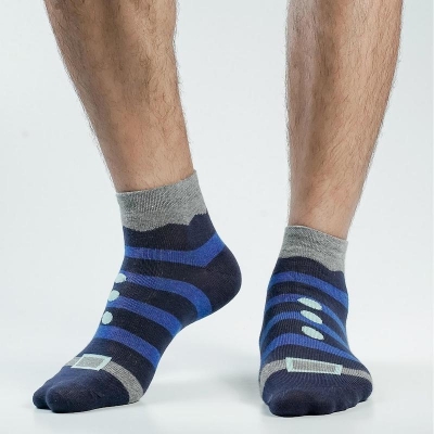 Picture of Swan Goodwill Ankle Socks For Men  (Navy Blue)