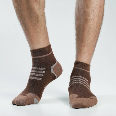 Picture of Swan Goodwill Ankle Socks For Men  (Chocolate)