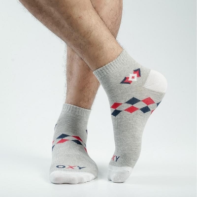Picture of Swan Oxy Ankle Socks For Men  (Ash)
