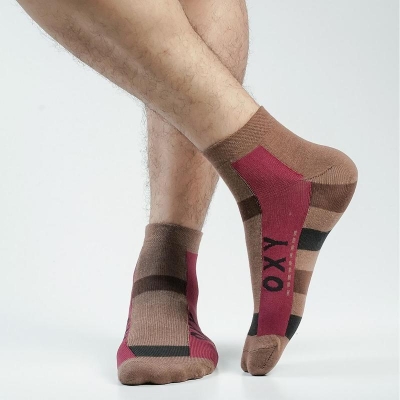 Picture of Swan Oxy Ankle Socks For Men  (Brown)