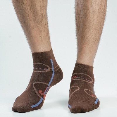 Picture of Speed Ankle Socks For Men  (Chocolate)