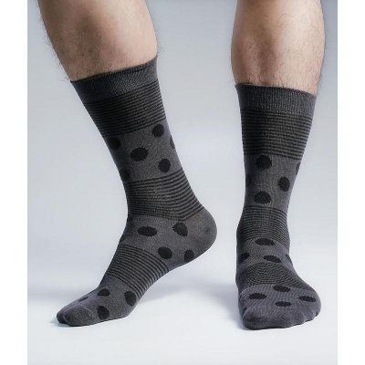 Picture of Premium Long Socks For Men  (Charcoal)
