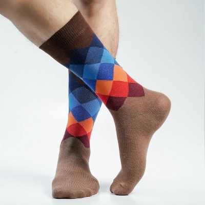 Picture of Premium Long Socks For Men  (Brown)