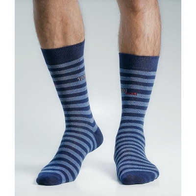 Picture of Swan 1000 Miles Long Socks For Men  (Navy Blue)