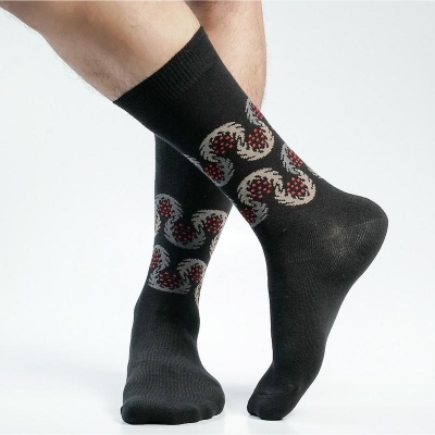 Picture of Swan 1000 Miles Long Socks For Men  (Black)